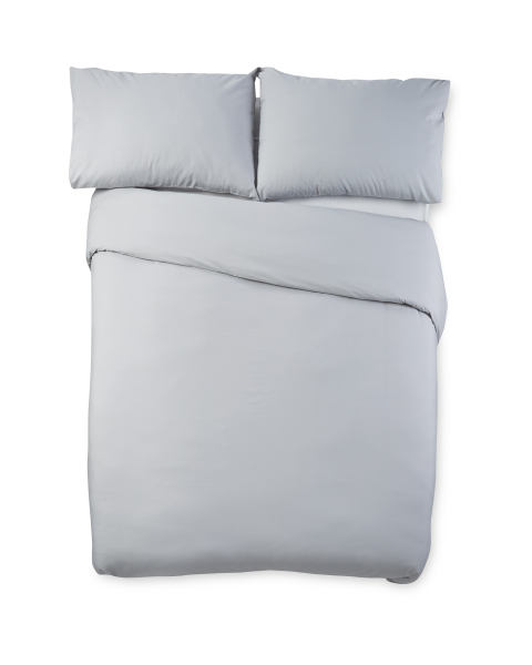 Grey Cooling Double Duvet Set – 710757475344602 – Aldi UK