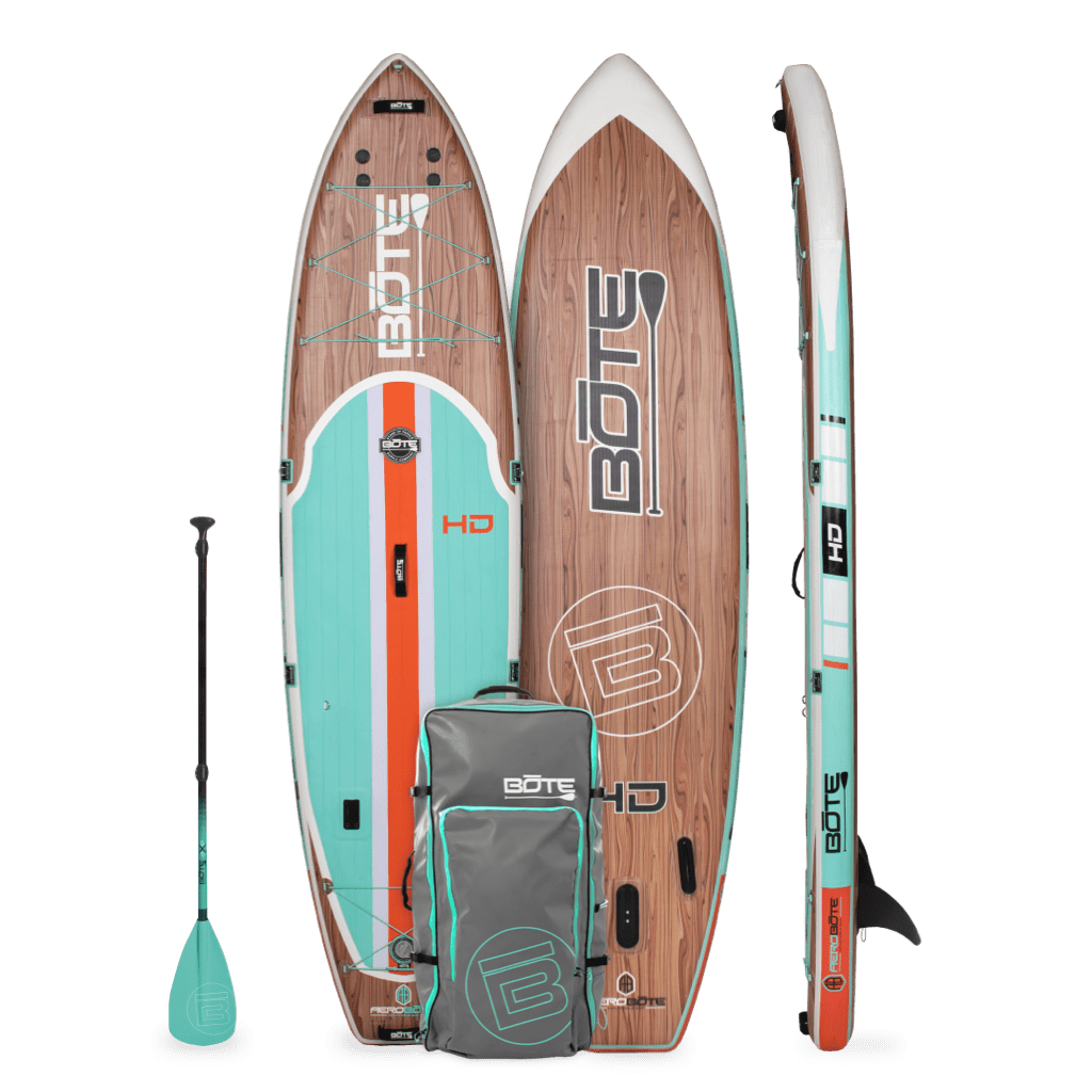 HD Aero 11′6″ Classic Teak Inflatable Paddle Board | Inflatable SUP | BOTE