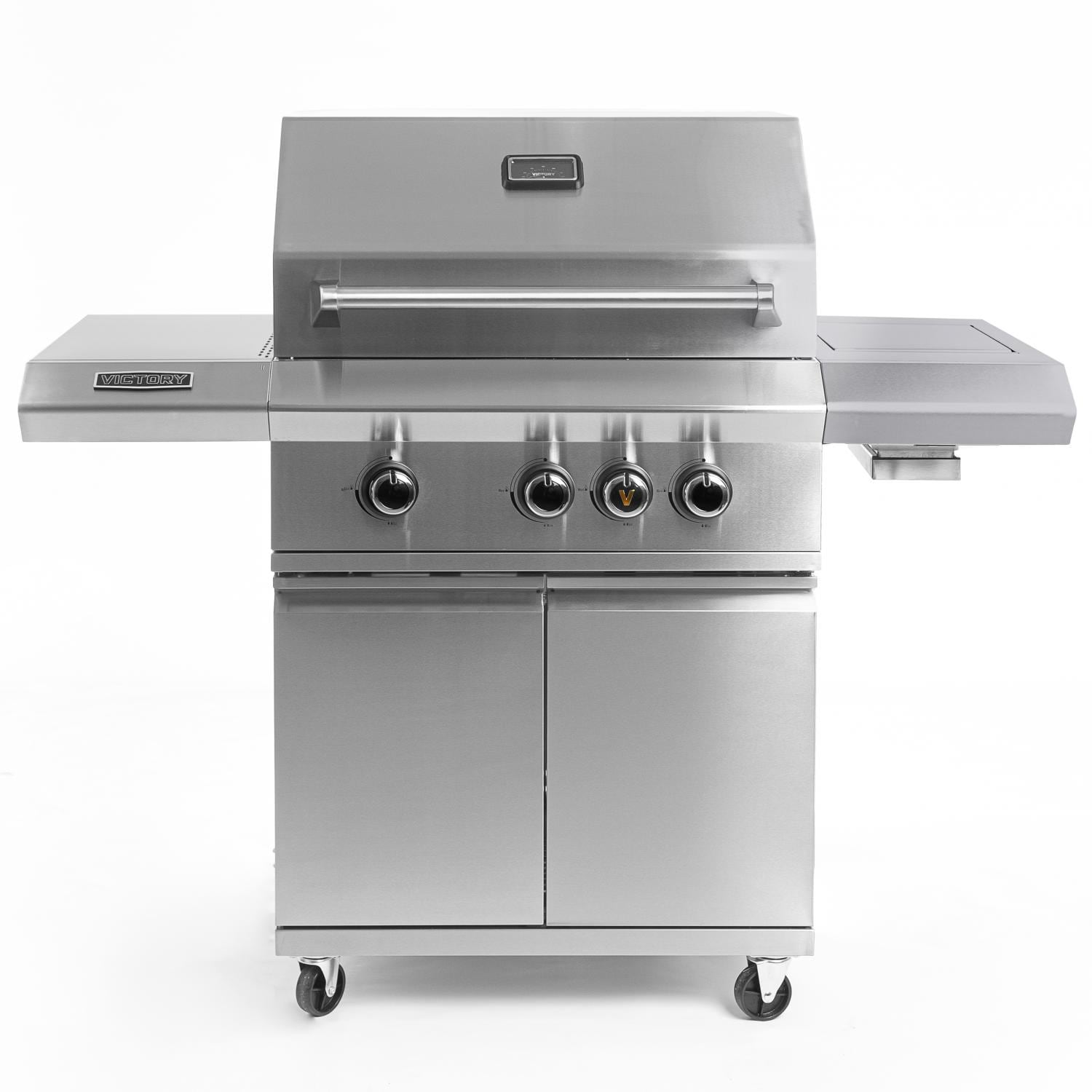 Victory 3-Burner Propane Gas Grill With Infrared Side Burner – BBQ-VCT3BSB-LP