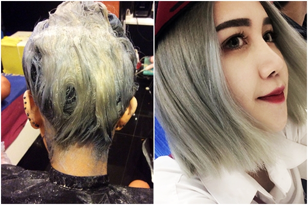 How to dye gray hair yourself Trendy without having to use a technician!