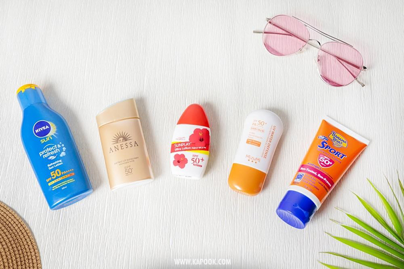 5 sunscreens, the most popular choice among Thai women